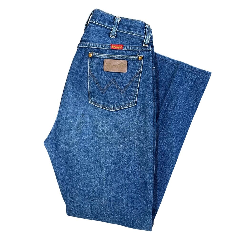 Vintage 90s Wrangler Cowgirl Jeans Womens 30x30 Western Blue Denim Rodeo USA